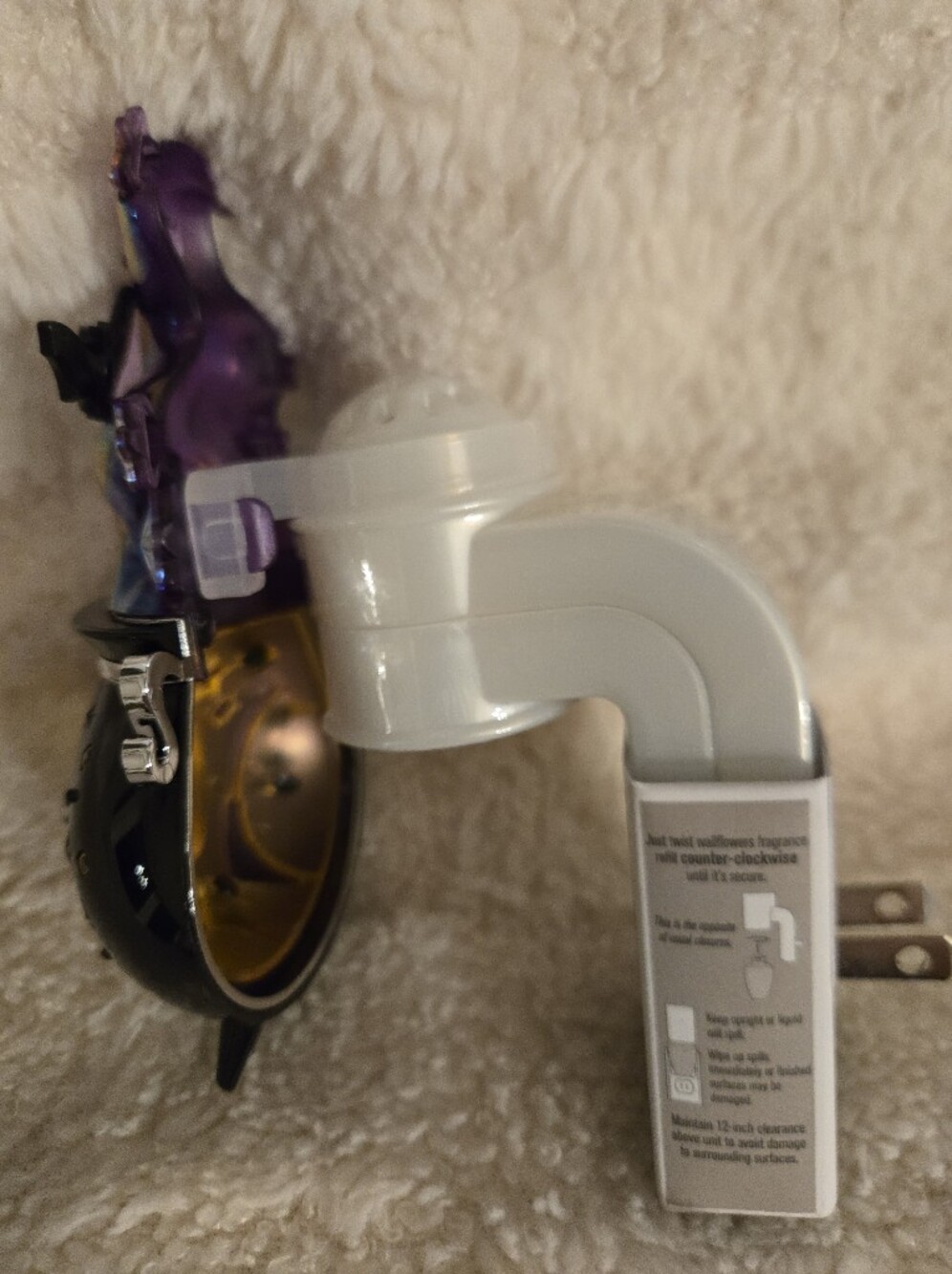 Bath & Body WhiteBarn Halloween Encrusted CAULDRON NIGHTLIGHT PLUG IN WALLFLOWER - Picture 2 of 5